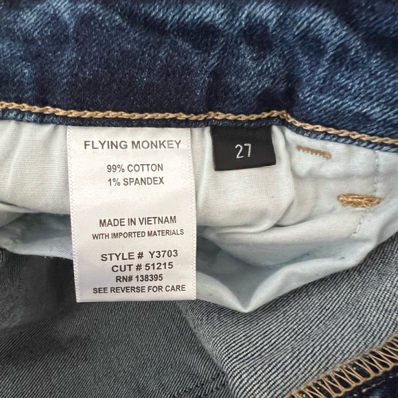 Flying Monkey / Express High Waisted Stretch Boyfriend Jeans. Size: 27 Brand New - Picture 6 of 15